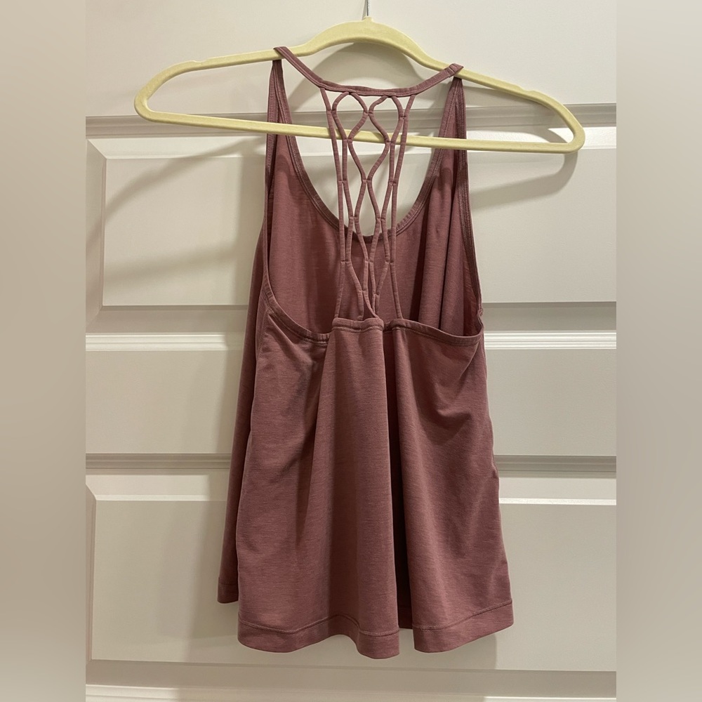 Strappy flowy lulululemon yoga tank top racerback 4 purple